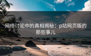 网络讨论中的真相揭秘：p站网页版的那些事儿