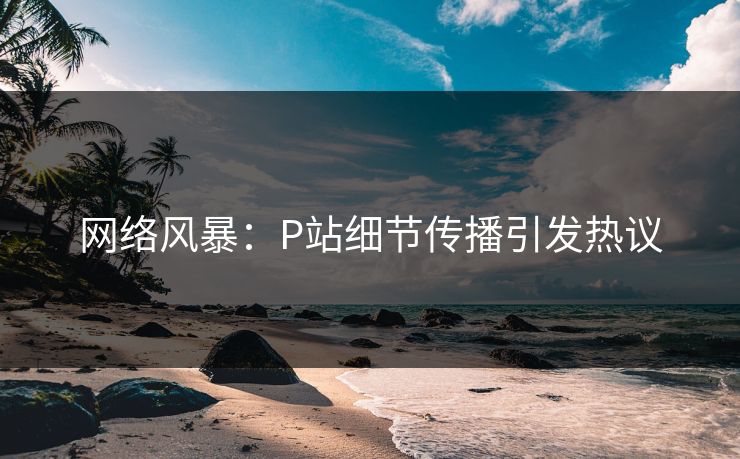 网络风暴：P站细节传播引发热议