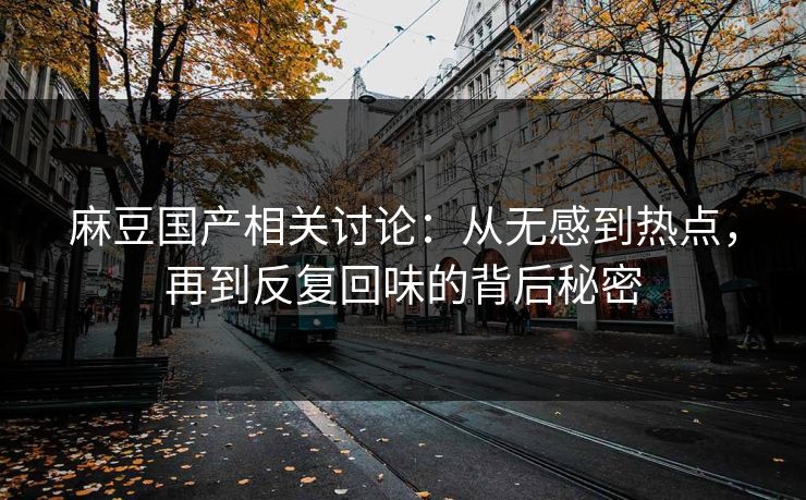 麻豆国产相关讨论：从无感到热点，再到反复回味的背后秘密