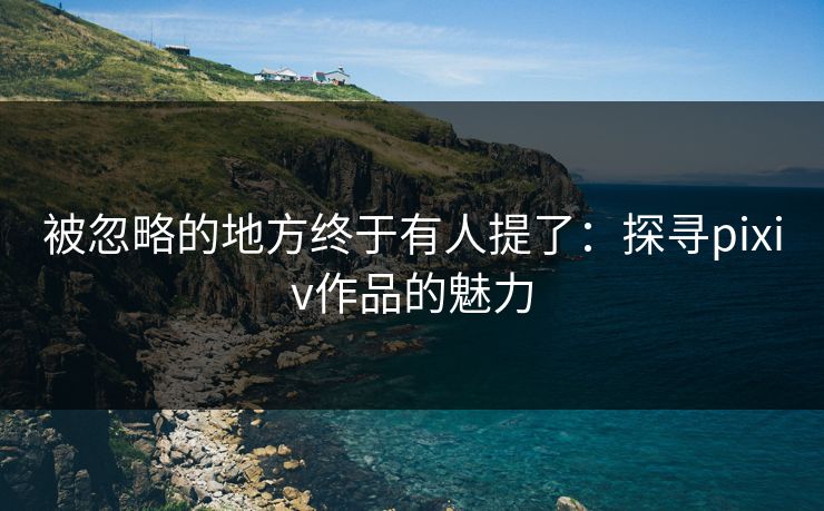 被忽略的地方终于有人提了：探寻pixiv作品的魅力