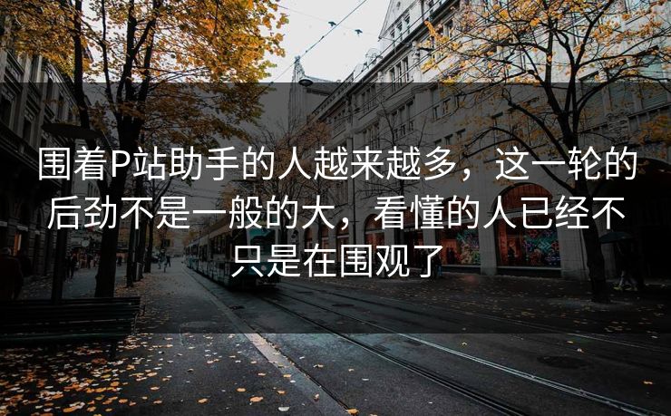 围着P站助手的人越来越多，这一轮的后劲不是一般的大，看懂的人已经不只是在围观了