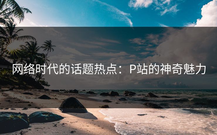 网络时代的话题热点：P站的神奇魅力